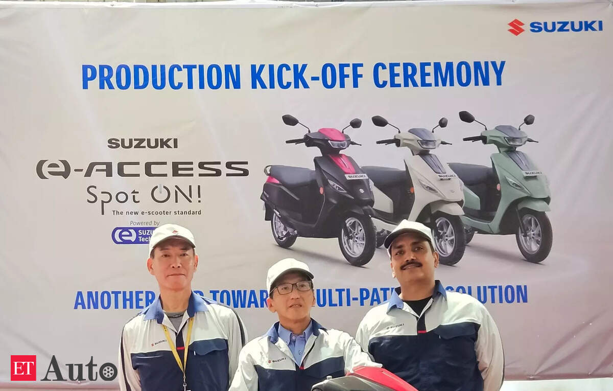 Suzuki Motorcycle India begins production of first electric scooter, e-ACCESS