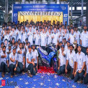 Yamaha rolls out 5 millionth two-wheeler from Chennai plant